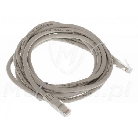 Szary patchcord UTP 3 m