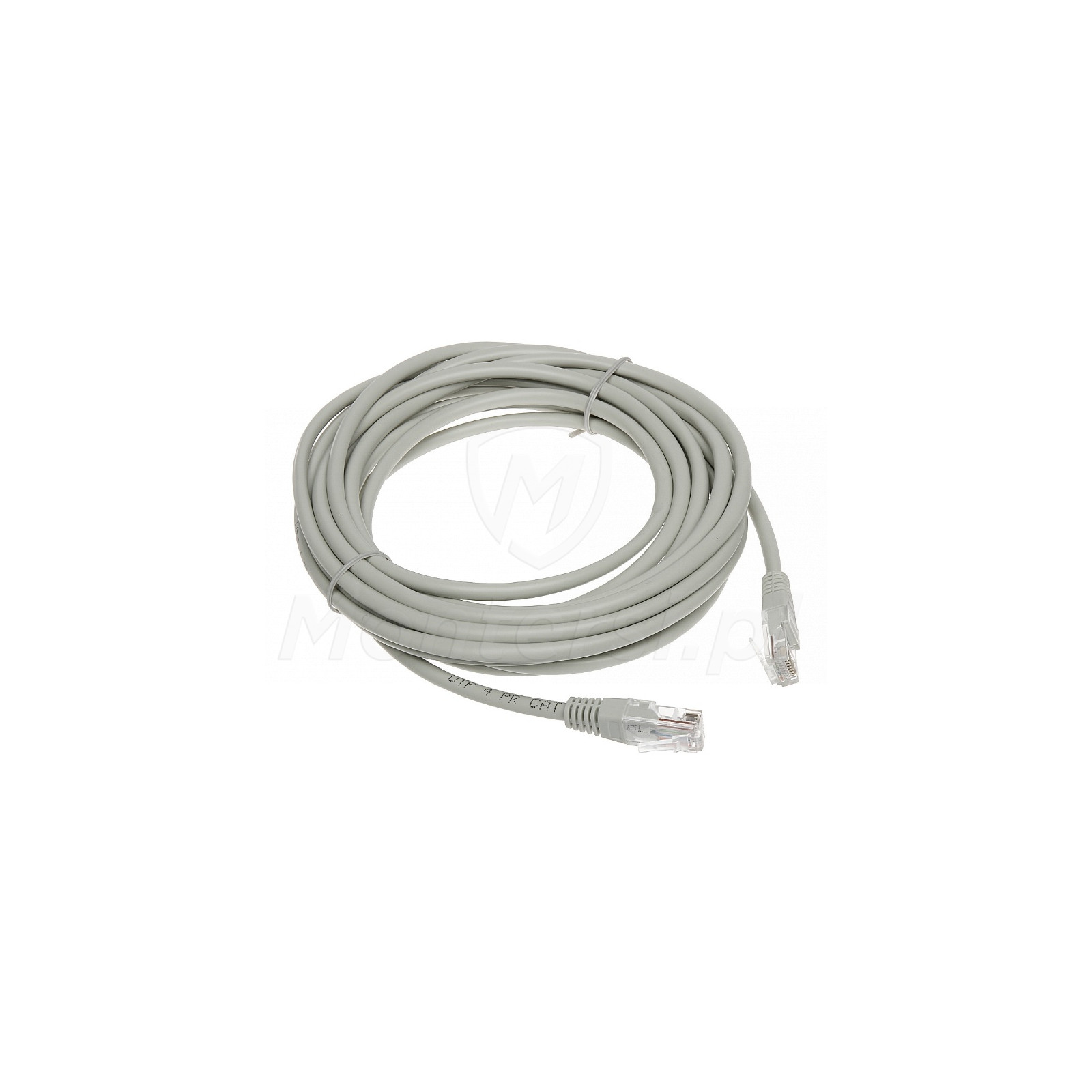 Szary patchcord UTP 5m