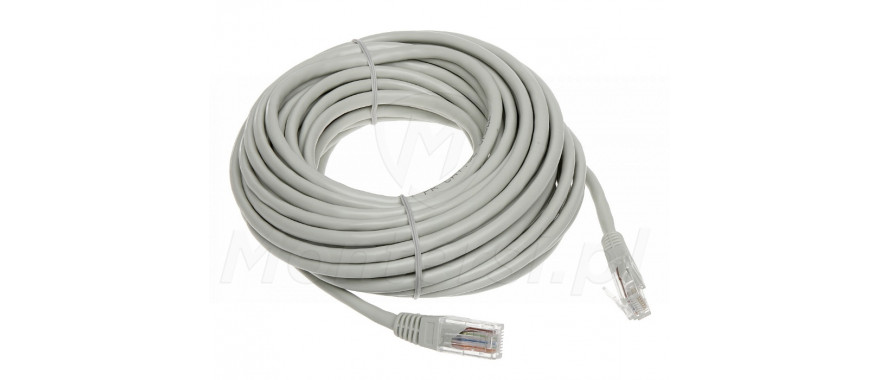 Szary patchcord UTP 10 m