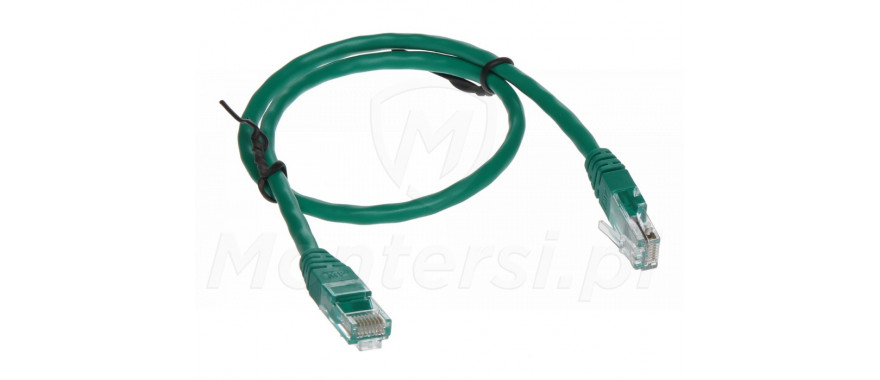 Zielony patchcord UTP 0.5 m