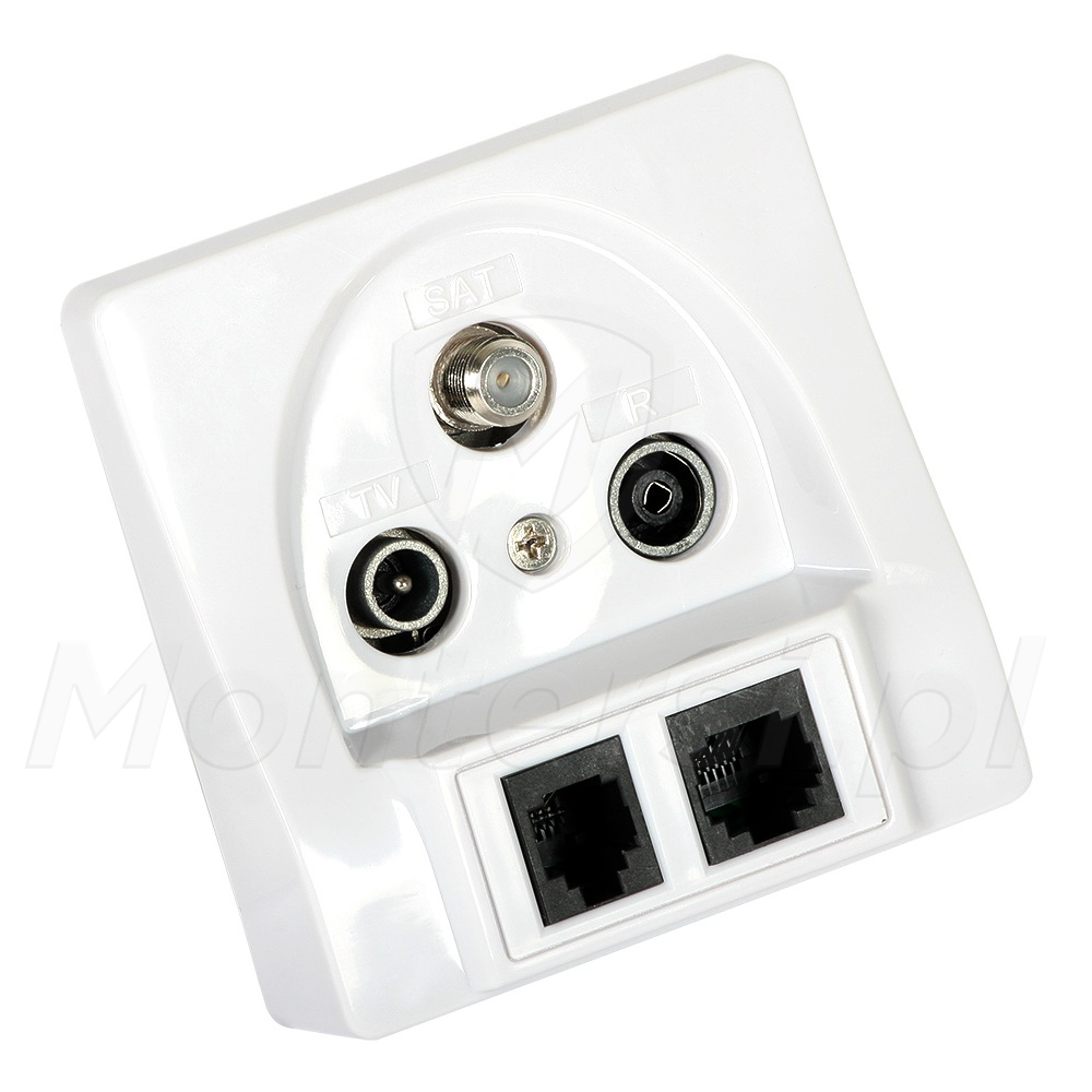 Gniazdo końcowe RTV-SAT / RJ-45 / RJ-11