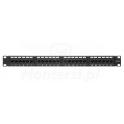 Front patch panelu PP-24/RJ RACK