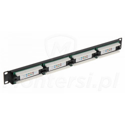 Tył patch panelu PP-24/RJ RACK