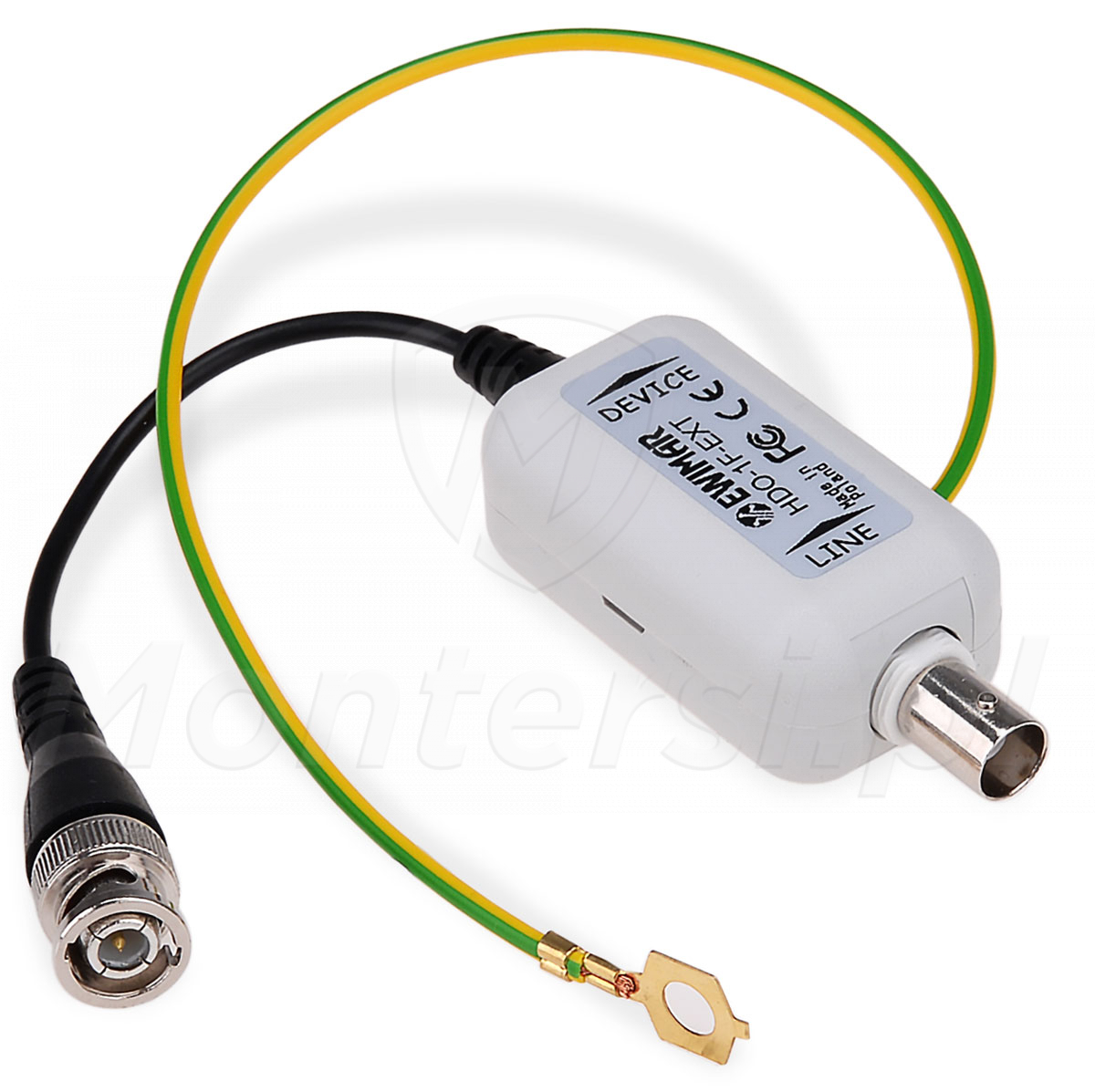 HDO-1F-EXT - zabezpieczenie przeciwprzepięciowe do kabla koncentrycznego