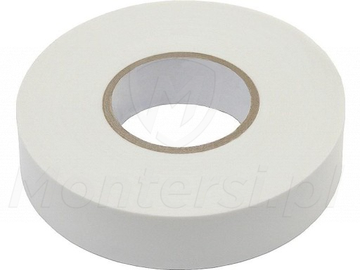 Taśma izolacyjna PVC biała 20m Taśma izolacyjna PVC biała 20m