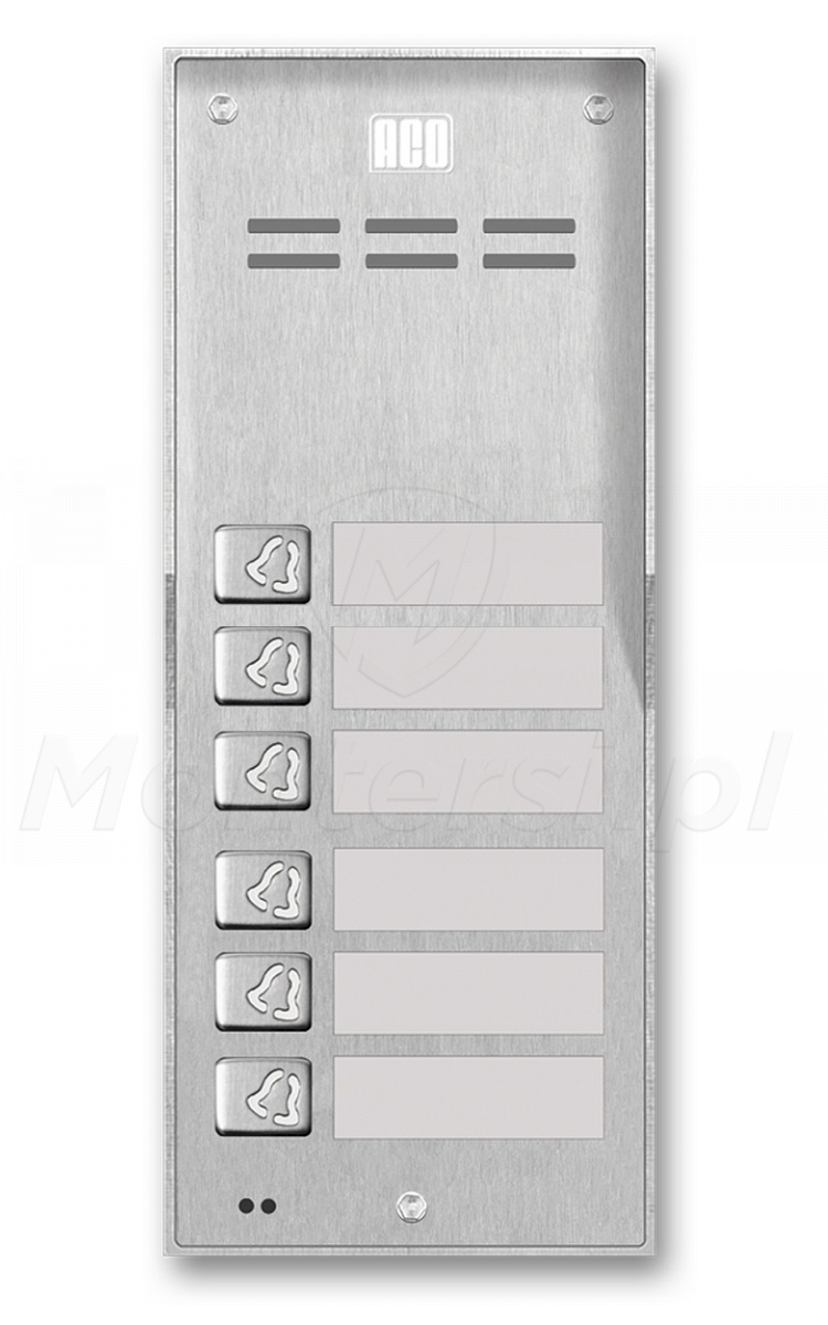 FAM-P-6NPACC NT - 6-abonentowy panel bramowy, RFID FAM-P-6NPACC NT - 6-abonentowy panel bramowy, RFID