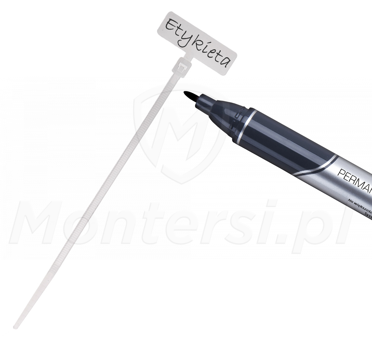 TKOT 11/3 - opaska kablowa z etykietą TKOT 11/3 - opaska kablowa z etykietą