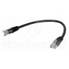 Czarny patchcord UTP 5e dł. 0.25m Czarny patchcord UTP 5e dł. 0.25m