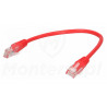 Czerwony patchcord UTP 0.25 m Czerwony patchcord UTP 0.25 m