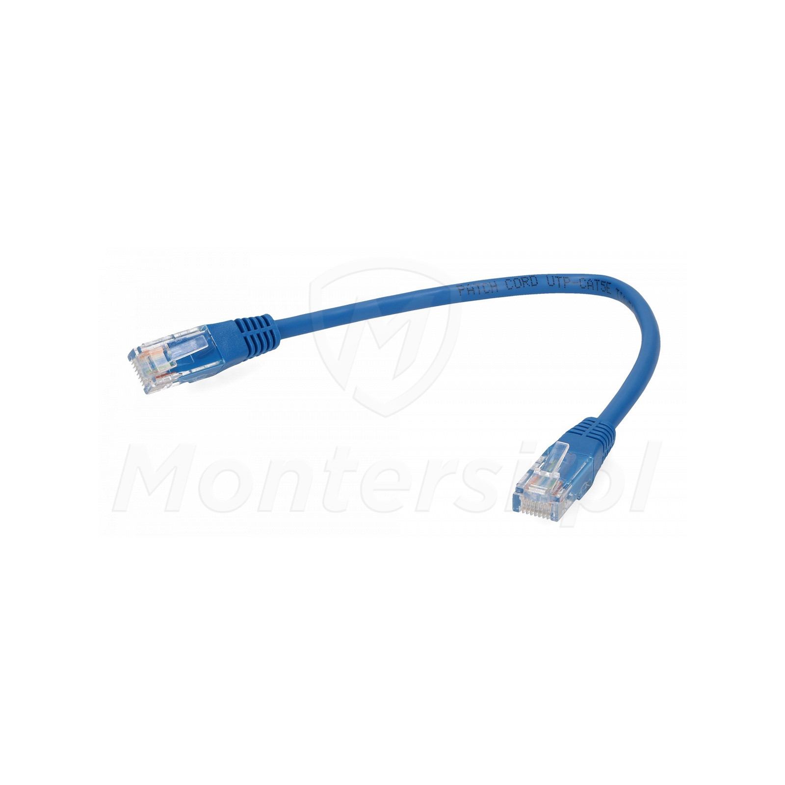 Niebieski patchcord UTP 0.25 m