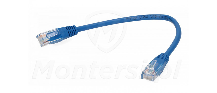 Niebieski patchcord UTP 0.25 m