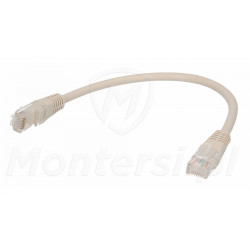 Szary patchcord UTP 0.25 m