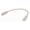 Szary patchcord UTP 0.25 m