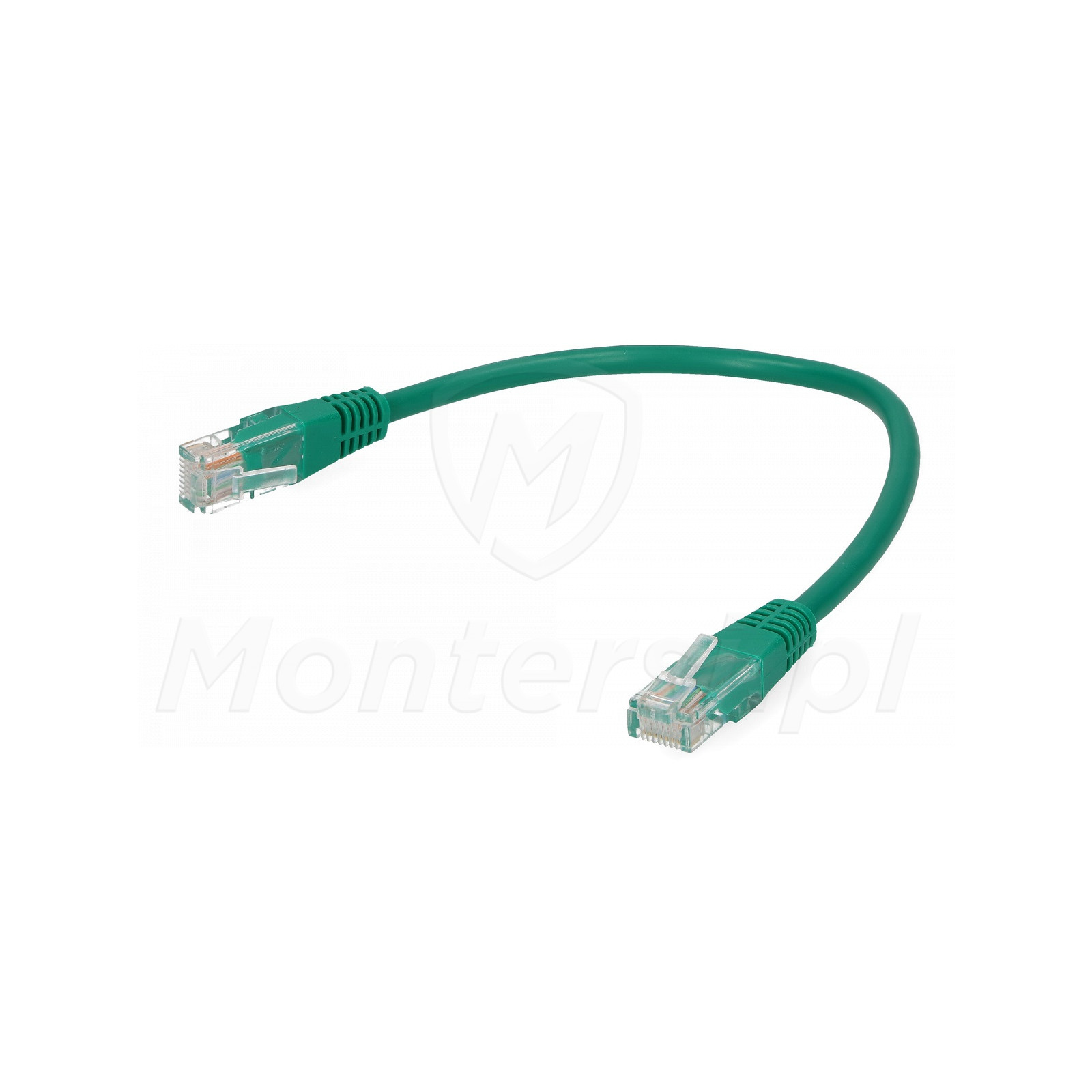 Zielony patchcord UTP 0.25 m