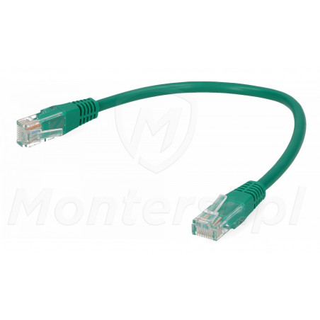 Zielony patchcord UTP 0.25 m