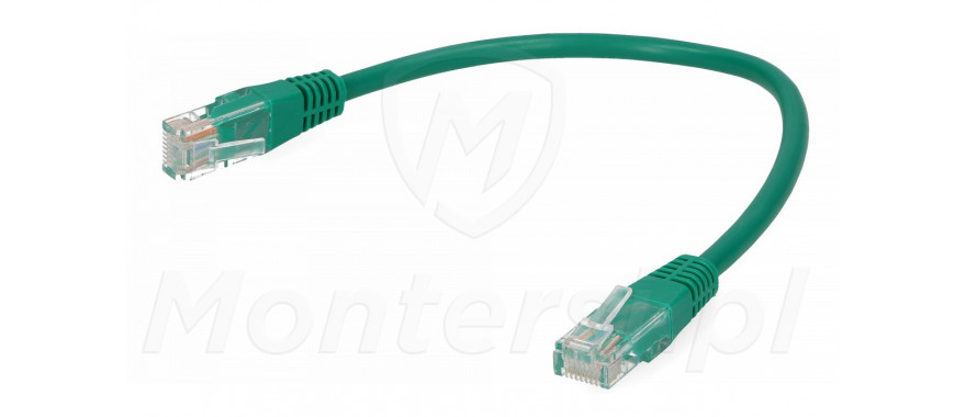 Zielony patchcord UTP 0.25 m