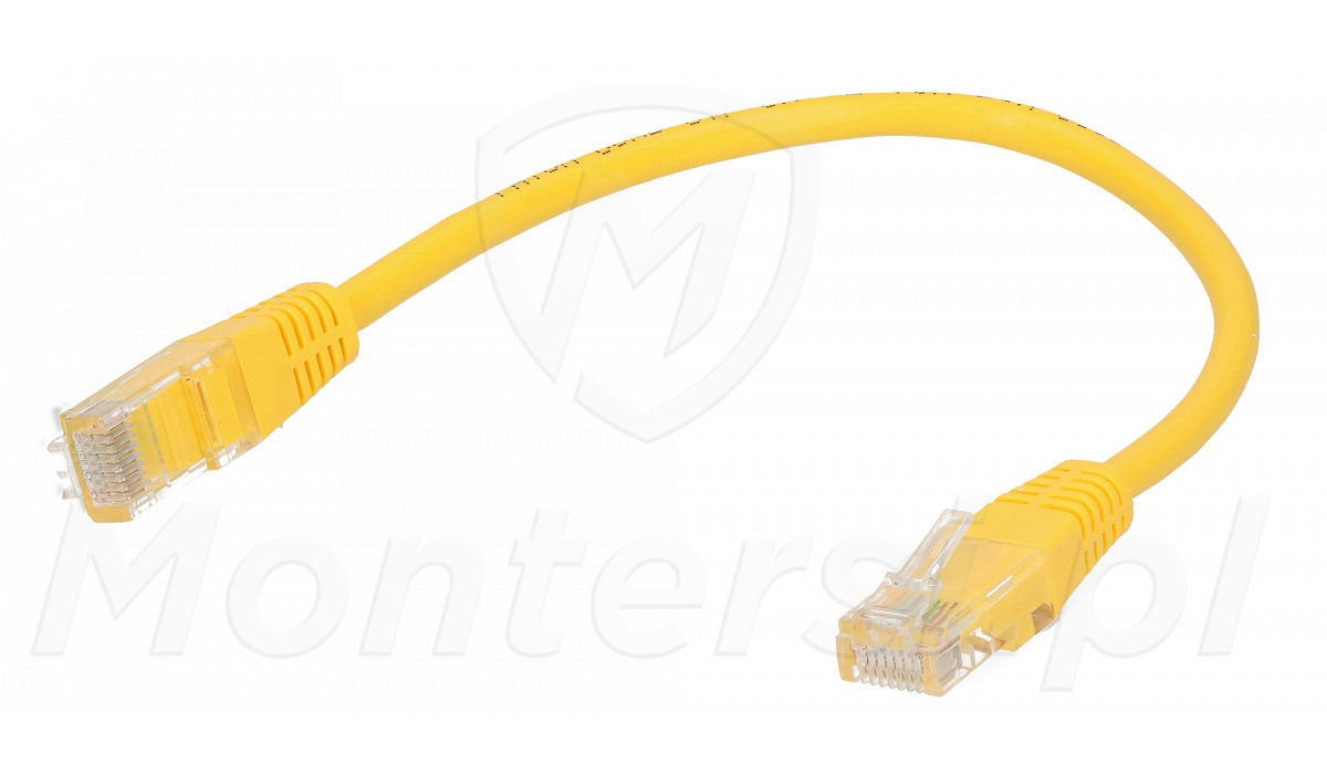 Patchcord U/UTP kat.5e, długość 0.25m Patchcord U/UTP kat.5e, długość 0.25m