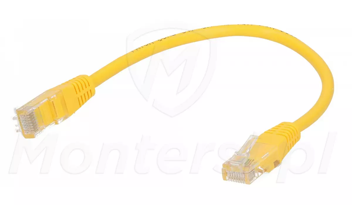 Patchcord U/UTP kat.5e, długość 0.25m