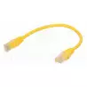 Żółty patchcord UTP 0.25 m