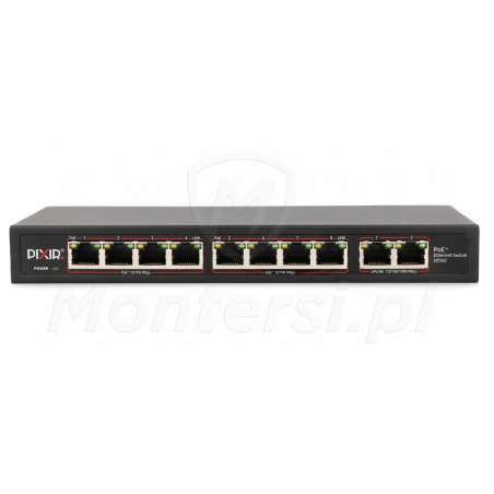 Front switcha PoE PIX-POE8AT-2GE