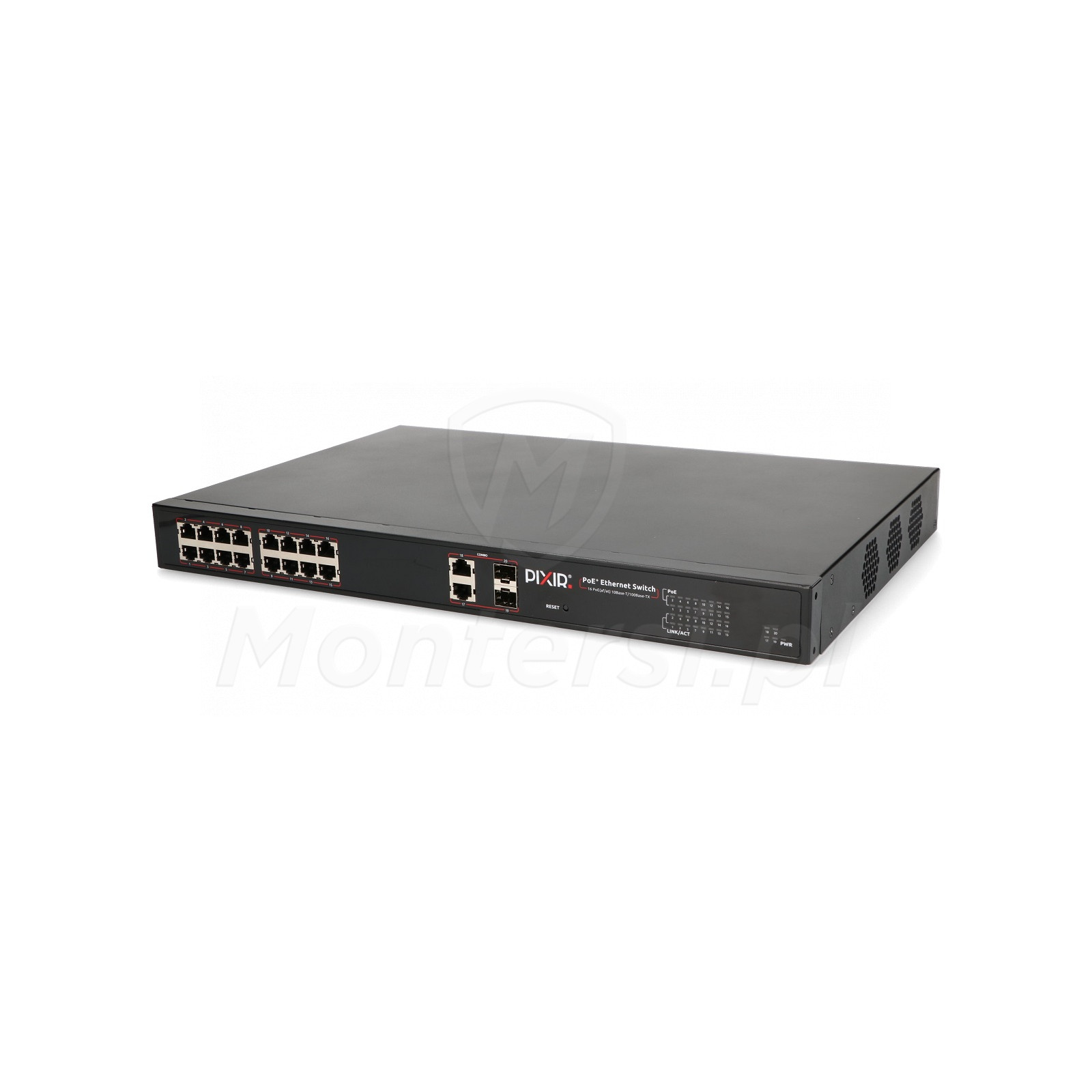 Switch PoE PIX-POE16AT-2GE-2SFP