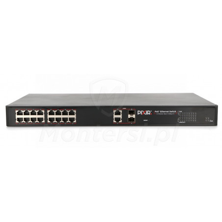 Front switcha PoE PIX-POE16AT-2GE-2SFP