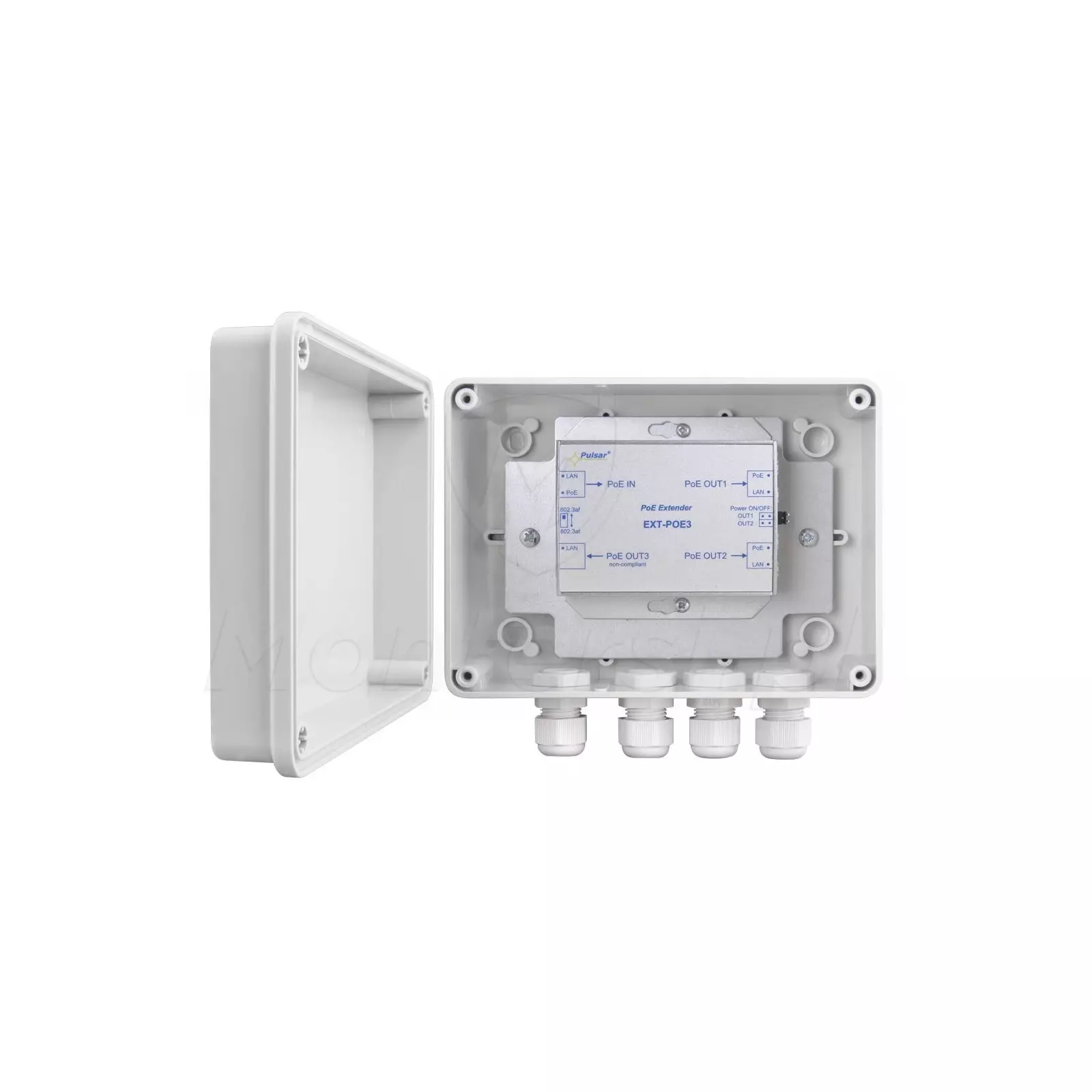 Wnętrze extendera PoE EXT-POE3H