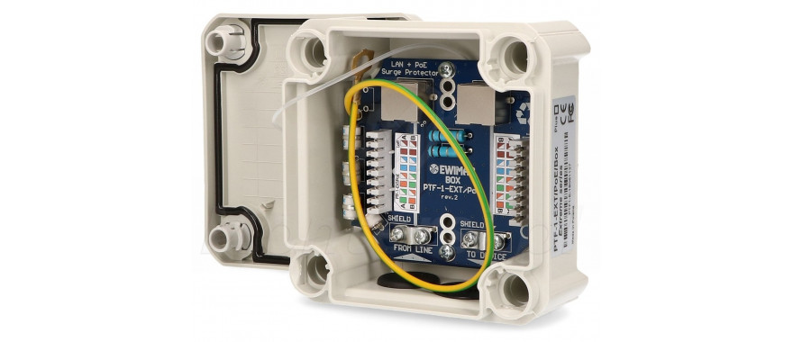 Zabezpieczenie przepięciowe BOX PTF-1-EXT/PoE