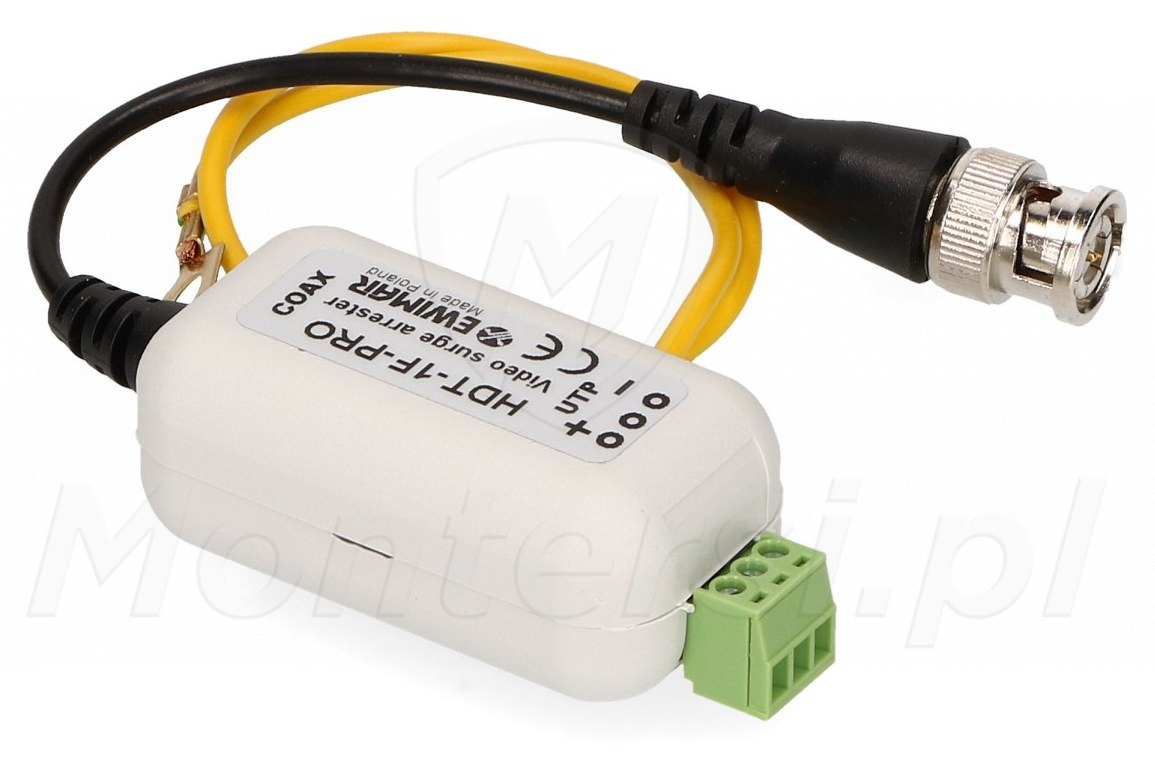 HDT-1F-PRO - Konwerter UTP na przewód koncentryczny