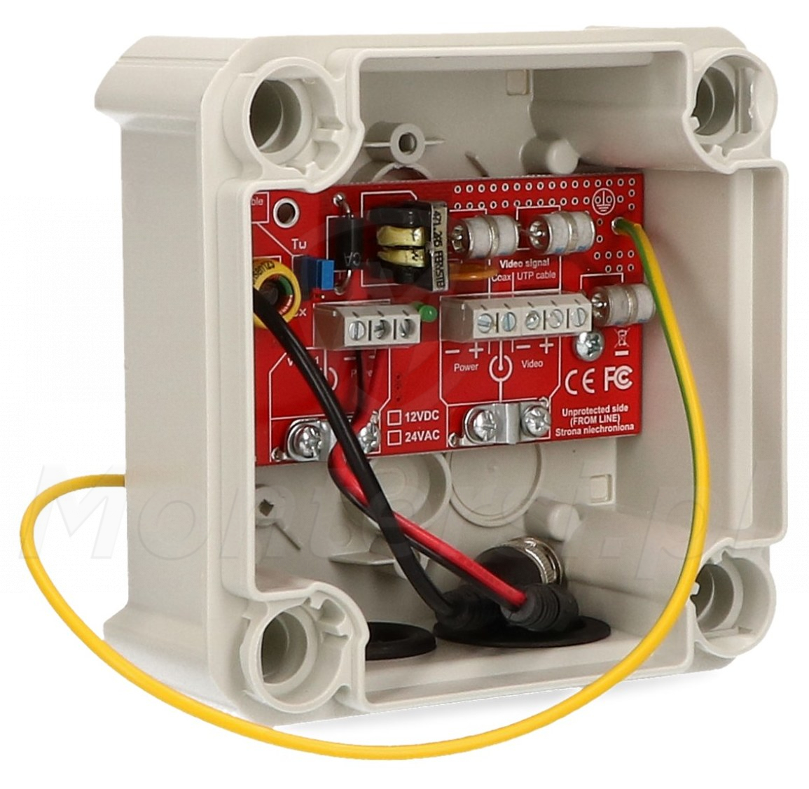 BOX HD-1-EXT/12VDC - Zabezpieczenie przeciwprzepięciowe, IP66