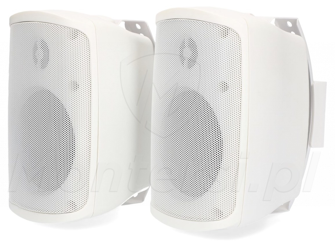 WALL-04T/WS - Zestaw głośników naściennych, 100V - 2/4/8/16 W, 8 Ohm, IP65