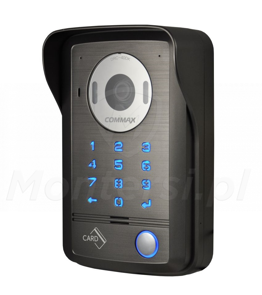 DRC-41DK - 1-abonentowy panel bramowy, klawiatura, czytnik MIFARE