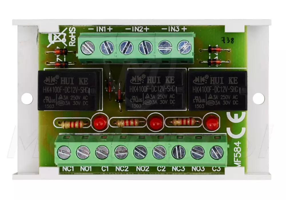 AWZ528 - Moduł przekaźnikowy PU3, 30V DC / 50V AC / 1 A