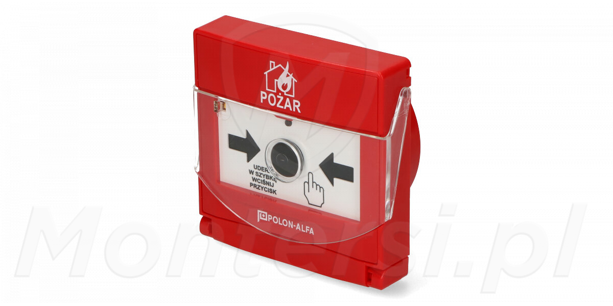 ROP-4001M - Ręczny ostrzegacz pożarowy do pracy z centralą POLON 4100