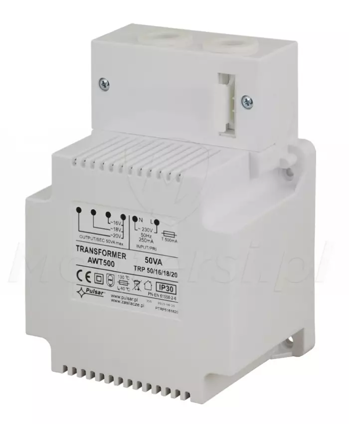 AWT500 - Transformator sieciowy 50 VA / 16 V / 18 V / 20 V