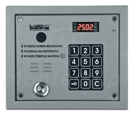 CP-2503TP - Cyfrowy panel bramowy z czytnikiem DALLAS srebrny