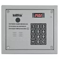 CP-2503R - Cyfrowy panel bramowy z czytnikiem zbliżeniowym srebrny