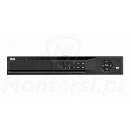 BCS-NVR3204-4KE-AI - Rejestrator IP, 32-kanałowy, 200Mb/s, 12Mpx