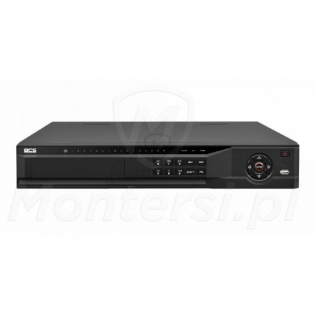 BCS-NVR3204-4KE-AI - Rejestrator IP, 32-kanałowy, 200Mb/s, 12Mpx