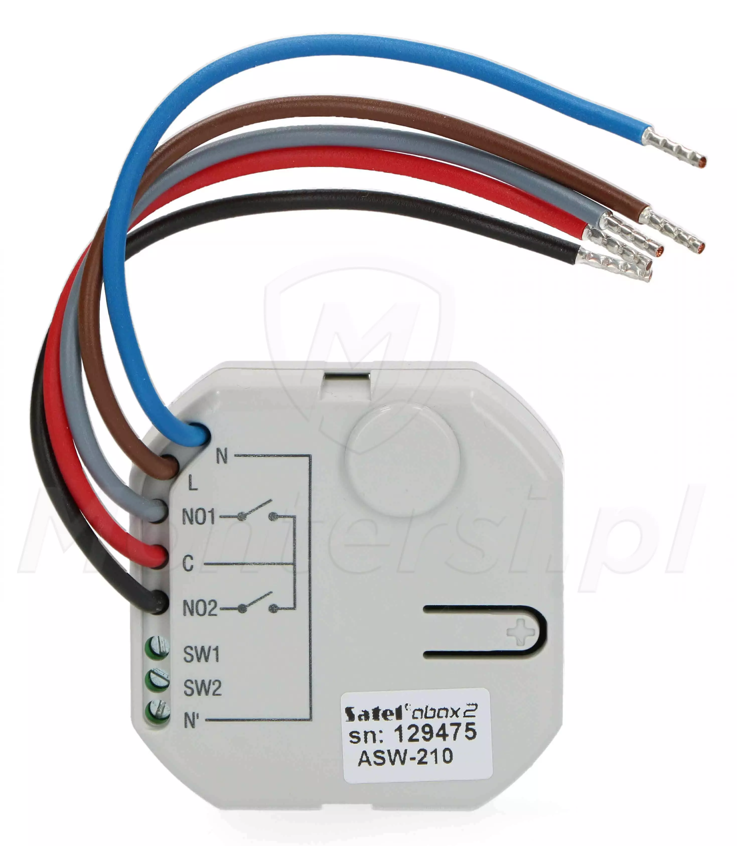 Smart 2-CH Relay (ASW-210) - Moduł sterownika 230 V AC, BE WAVE, ABAX 2