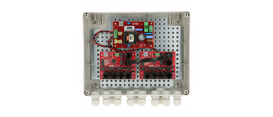Wnętrze zestawu zasilania ATTE IP-9-11-L2