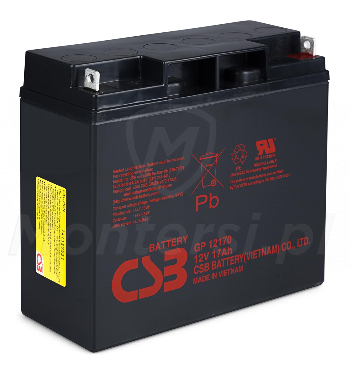 17 Ah / 12 V - Akumulator GP 12170 17 Ah / 12 V - Akumulator GP 12170