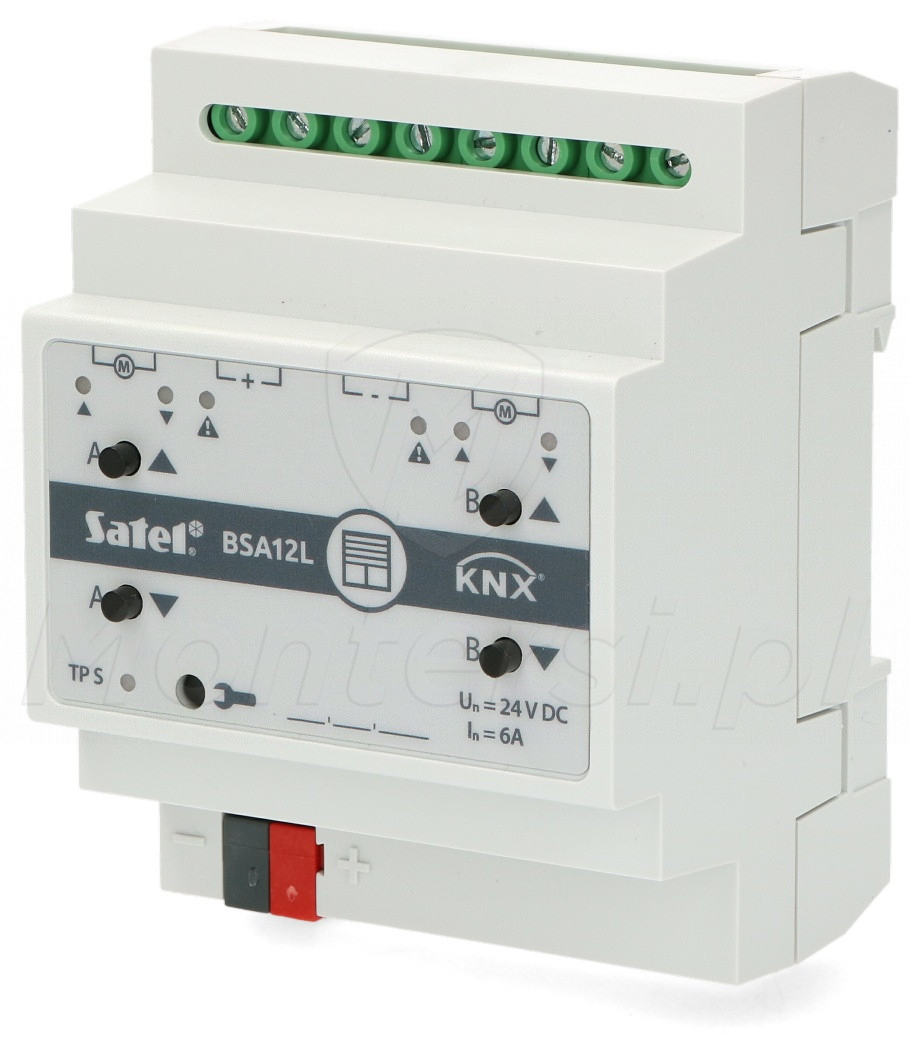 KNX-BSA12L - Uniwersalny dwukanałowy aktor żaluzjowy
