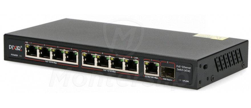 PIX-POE8AT-1GE-1SFP - 10-portowy switch PIX-POE8AT-1GE-1SFP - 10-portowy switch