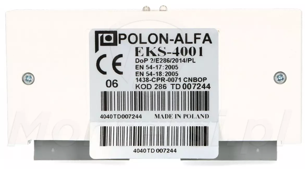 EKS-4001 - Element kontrolno-sterujący do uruchamiania urządzeń alarmowych
