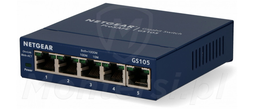 GS105GE - 5-portowy switch NETGEAR Gigabit
