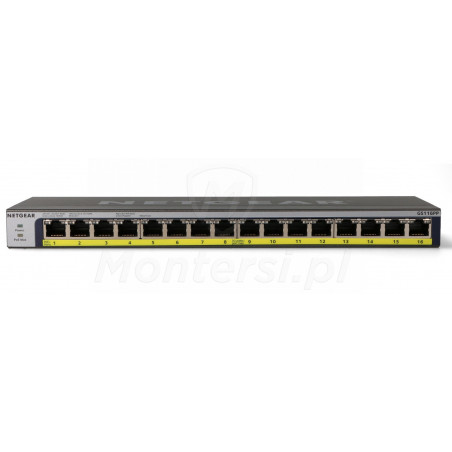 Switch PoE GS116PP - Front
