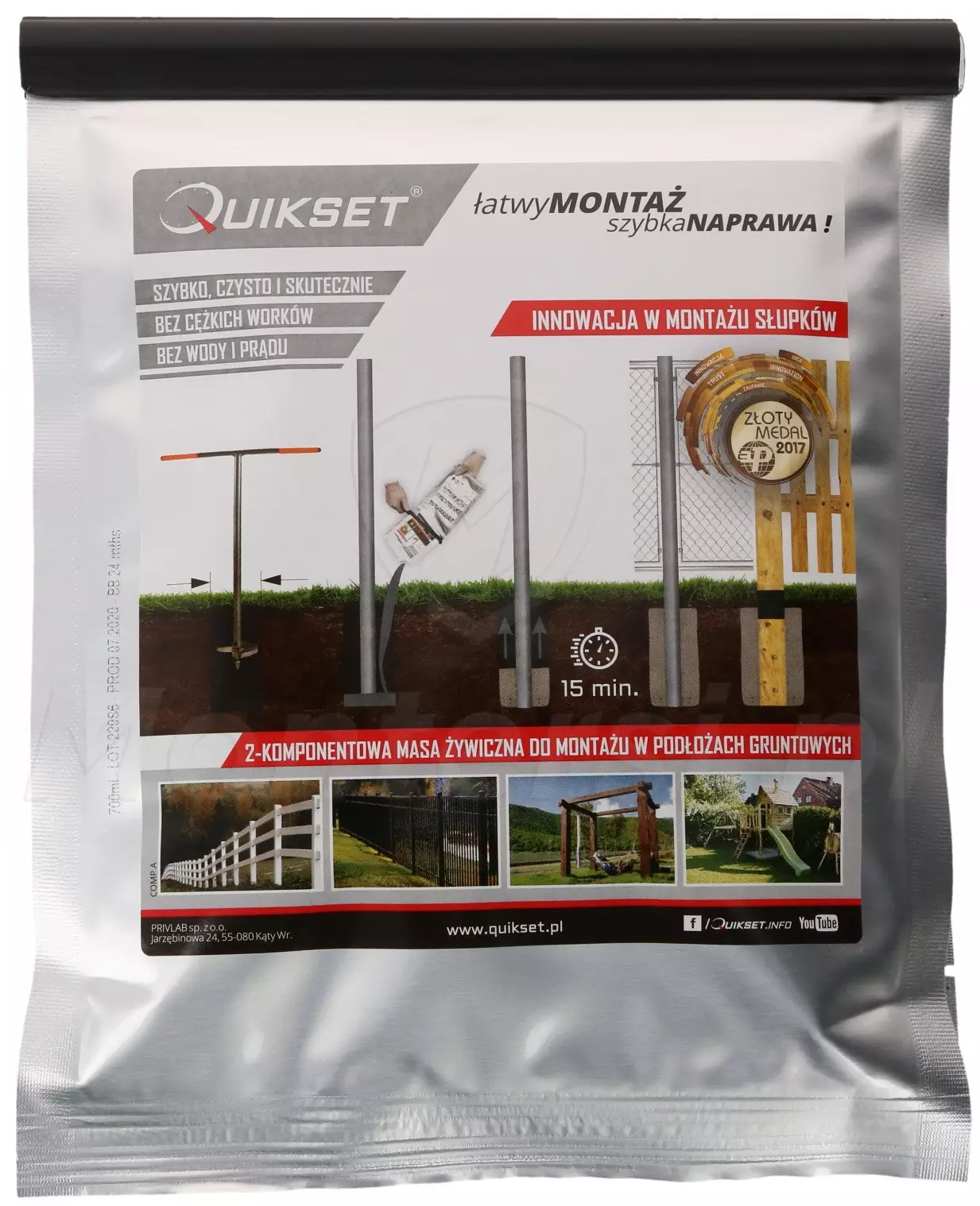 Q700 QUIKSET - Masa do montażu słupków 700ml