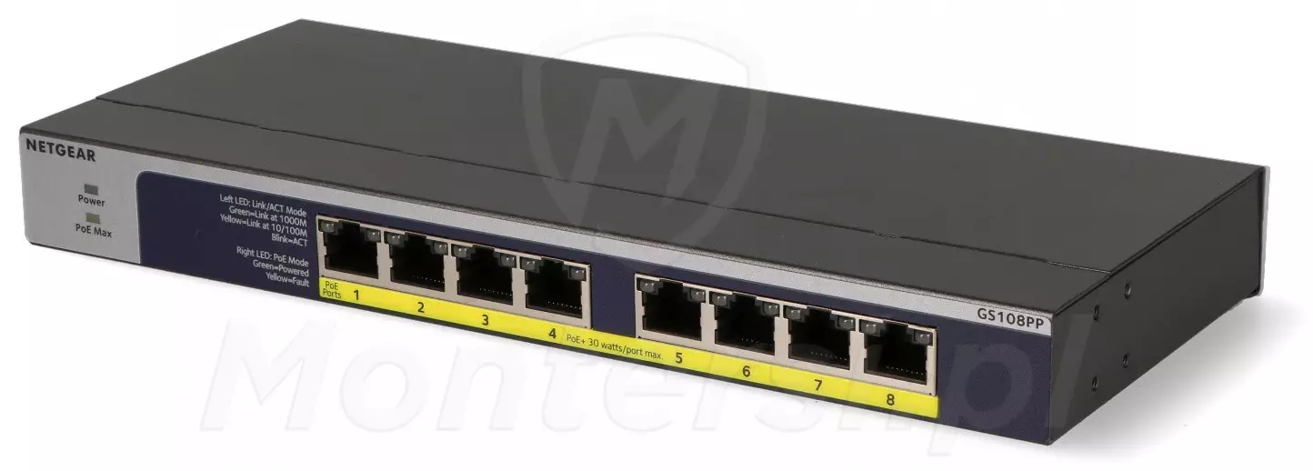 GS108PP - switch PoE - Montersi.pl
