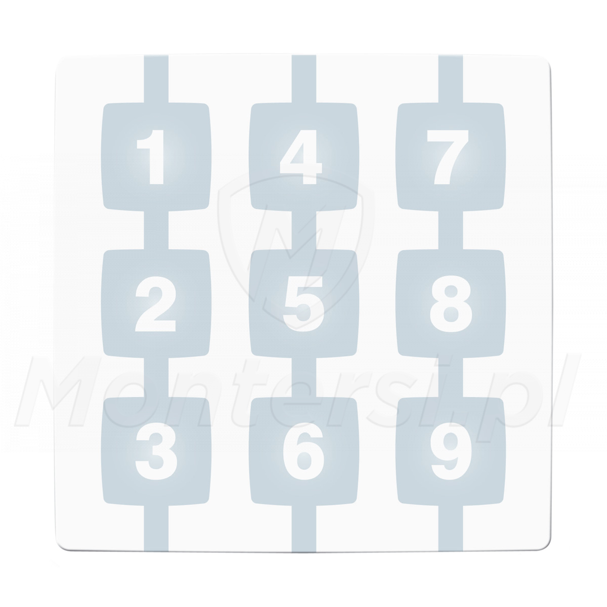 WM009C - 9-kanałowy pilot radiowy "krok-po-kroku", FLOR/ONE